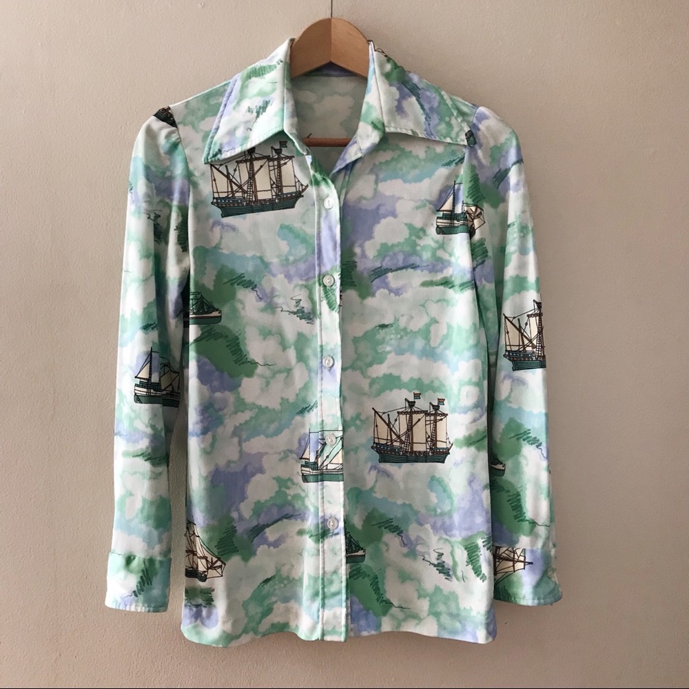 Groovy Sailing Ships Blouse